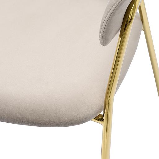 Стул Stefany, велюр, серый фото 8