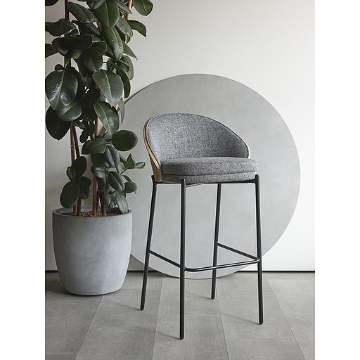 Стул барный Cloud, рогожка, грифельно-серый фото 5
