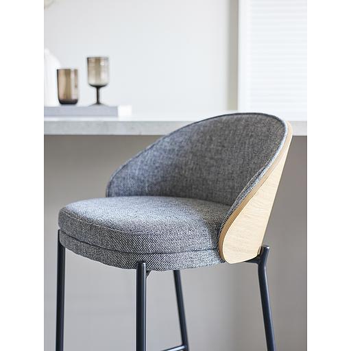 Стул барный Cloud, рогожка, грифельно-серый фото 8