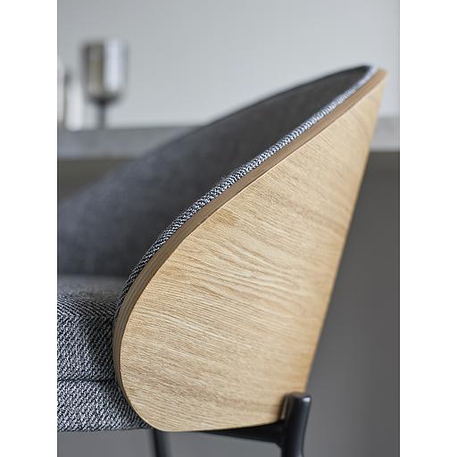 Стул барный Cloud, рогожка, грифельно-серый фото 10