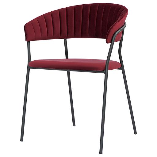 Стул Stefany, велюр, винный фото 1