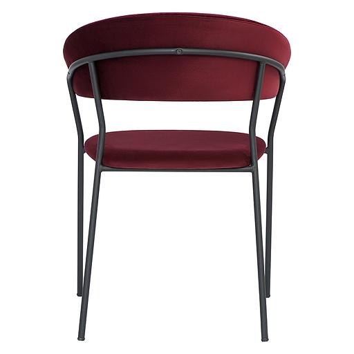 Стул Stefany, велюр, винный фото 5