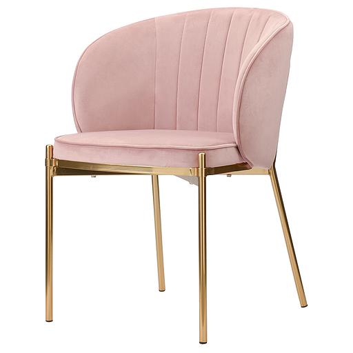 Стул Coral, велюр, пыльная роза фото 1