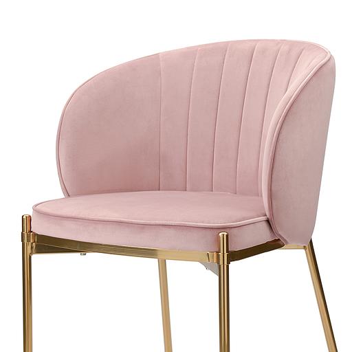 Стул Coral, велюр, пыльная роза фото 3