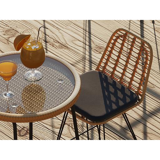 Столик барный Vetle, d60 см фото 9