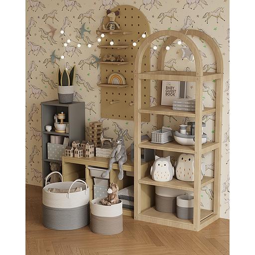 Пегборд Shely, 60х120 см, светлое дерево фото 8