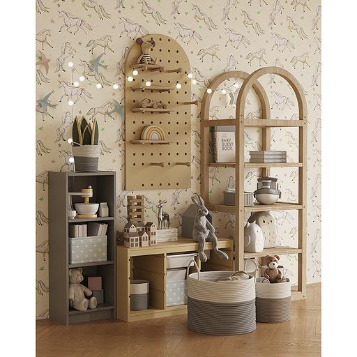 Пегборд Shely, 60х120 см, светлое дерево фото 9