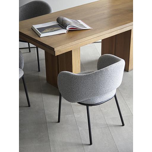 Стул Coastal, букле, дымчато-серый фото 4