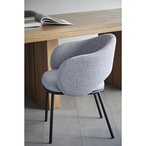 Стул Coastal, букле, дымчато-серый фото 5