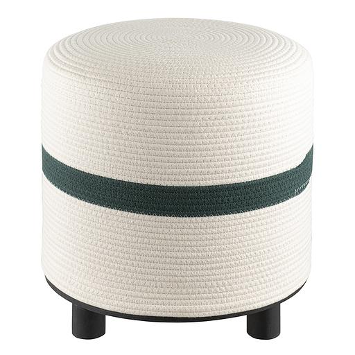 Пуф Andrin, светло-бежевый/зеленый фото 5