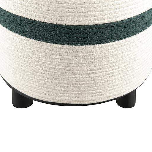 Пуф Andrin, светло-бежевый/зеленый фото 7