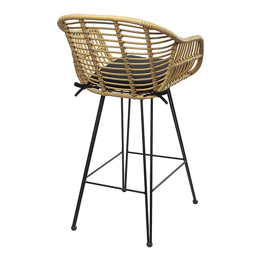 Стул полубарный Vetle Bent, ротанг фото 3