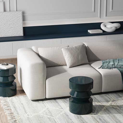 Столик кофейный Ingvild, Ø35,5 см, темно-бирюзовый фото 5