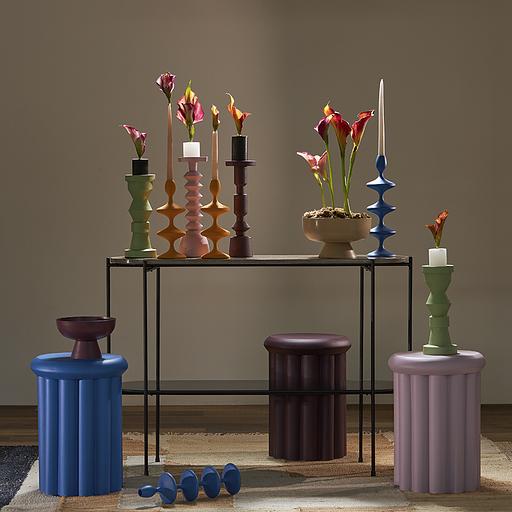 Столик приставной Vivlend, Ø37 см, сливовый фото 3