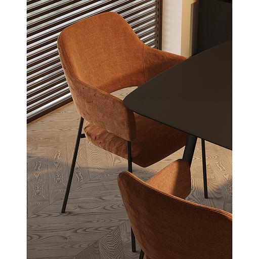 Стул Wendy, рогожка, терракота фото 8