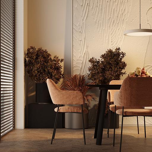 Стул Wendy, рогожка, терракота фото 9