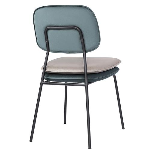 Стул Pea, велюр, сине-зеленый/бежевый фото 3