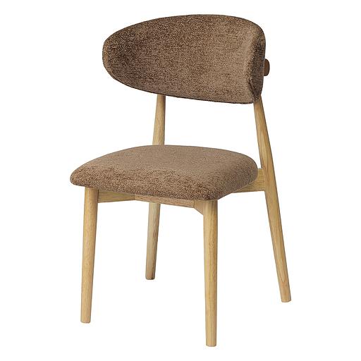 Стул Stone, мягкий шенилл, кофе с молоком фото 1