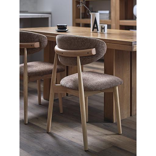 Стул Stone, мягкий шенилл, кофе с молоком фото 6