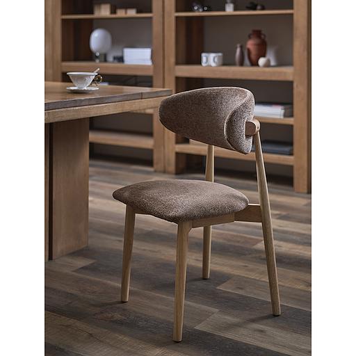 Стул Stone, мягкий шенилл, кофе с молоком фото 7