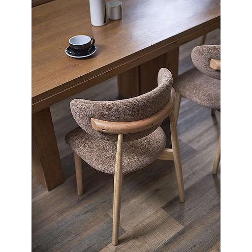 Стул Stone, мягкий шенилл, кофе с молоком фото 8