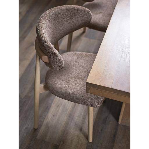 Стул Stone, мягкий шенилл, кофе с молоком фото 9