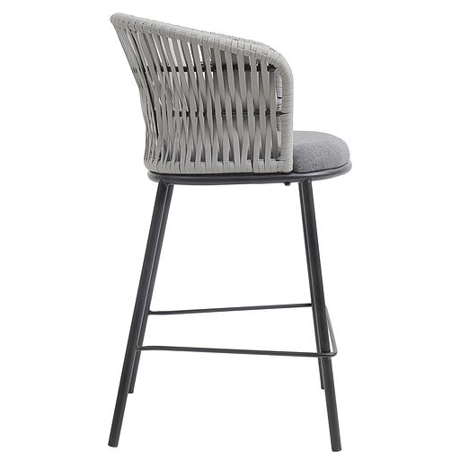 Стул полубарный Haugen, темно-серый/светло-серый фото 2