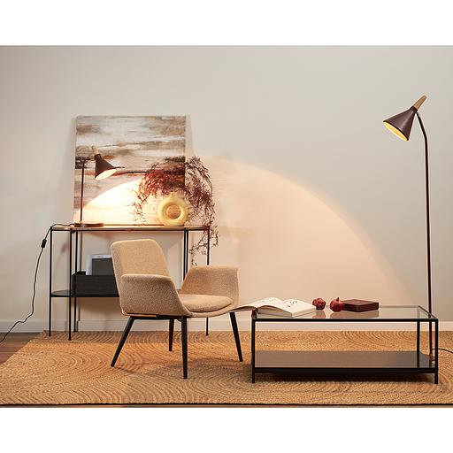 Столик журнальный Mayen, 100х50 см, черный фото 6