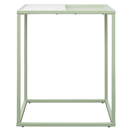 Столик кофейный Mayen, 45х45 см, белый/зеленый фото 2