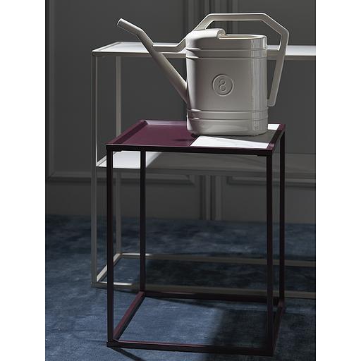 Столик кофейный Mayen, 45х45 см, белый/сливовый фото 4