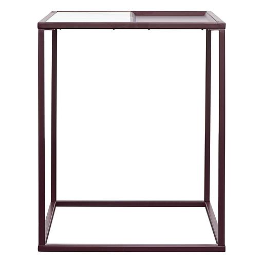 Столик кофейный Mayen, 45х45 см, белый/сливовый фото 5