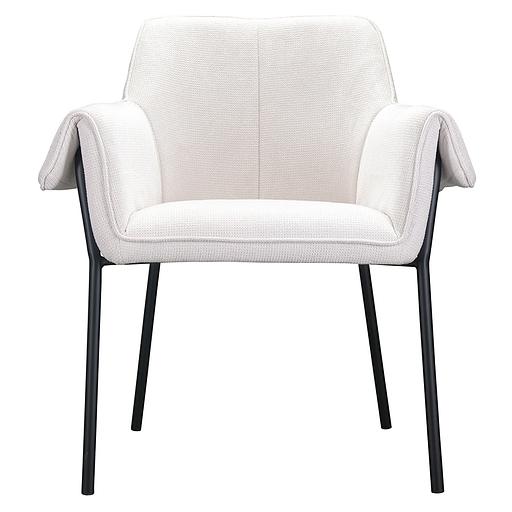 Стул Aline, шенилл, молочный фото 3