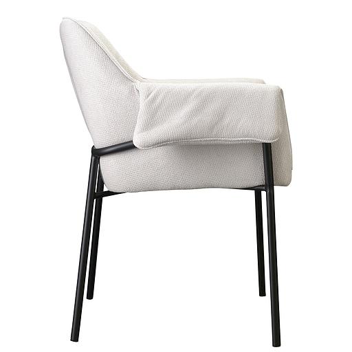 Стул Aline, шенилл, молочный фото 4