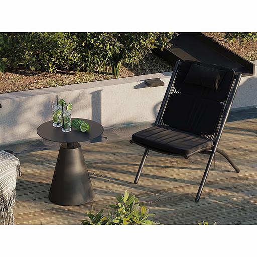 Кресло Hakon, черное фото 9