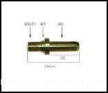 Палец крепежный 22х102 с гайкой на Плуг и молотковую косилку Н22 фото 1