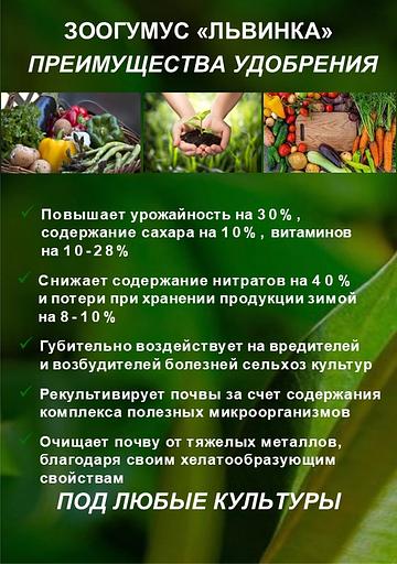 Зоогумус «Львинка» Почвенный кондиционер пролонгированного действия фото 2