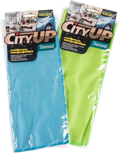 Салфетка для стекол City-UP-107 Diamond 35*40см фото 1