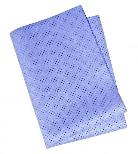 Замша искусственная перфорированная синяя "SALPA" фото 1