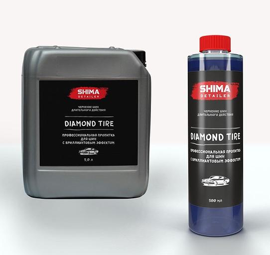 Shima Detailer "DIAMOND TIRE" чернение для шин с бриллиантовым эффектом фото 1