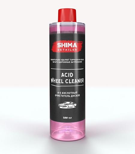 Shima Detailer ACID WHEEL CLEANER, 4-х кислотный очиститель дисков, 500мл фото 1