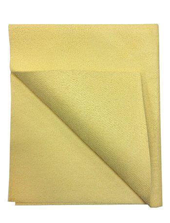 Замша искусственная "LAPPEN" 40х50 см, 300 гр желтая фото 1