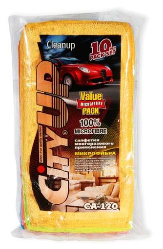 Набор салфеток CityUP СА-120 микрофибр (10шт) 30*30 см фото 1