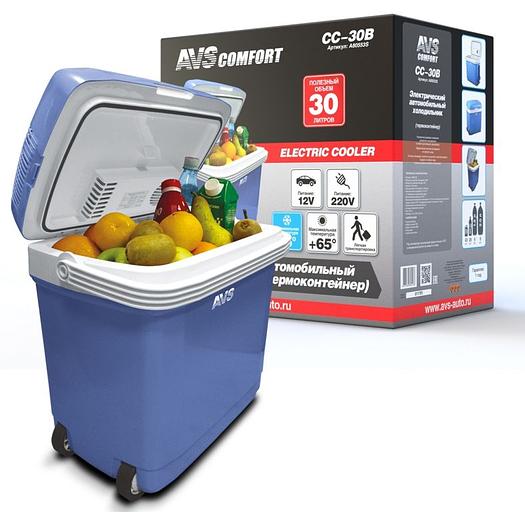 Холодильник автомобильный CC-32B AVS, 32л 12В/220В фото 1