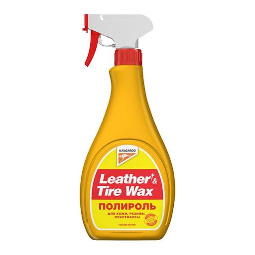 Полироль матовый Leather & Tire Wax Low Gloss, 500 мл Kangaroo фото 1