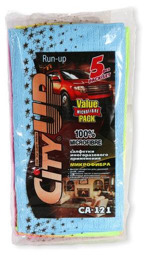 Набор салфеток CityUP СА-121 микрофибр 5 шт, размер 30*30 см фото 1