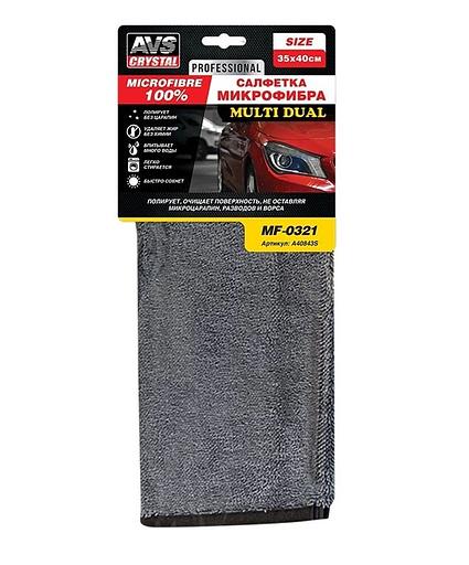 Микрофибровое полотенце для сушки кузова, 35x40 см AVS фото 1