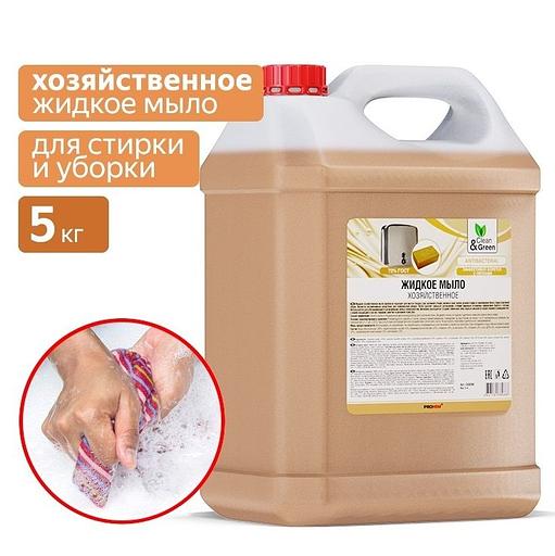 Жидкое мыло, хозяйственное "Soapy" 5 кг Clean&Green фото 1