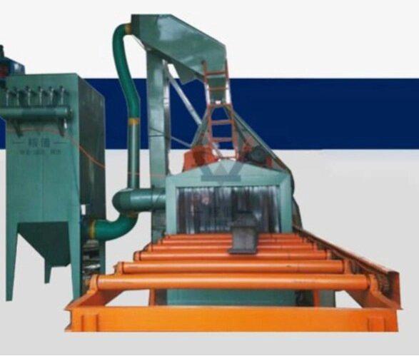 Дробеструйная машина с роликовым конвейером QH6915 фото 1