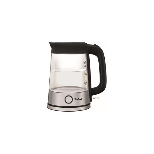 Чайник электрический Tefal Glass Kettle KI750D30, 2400Вт, серебристый фото 1