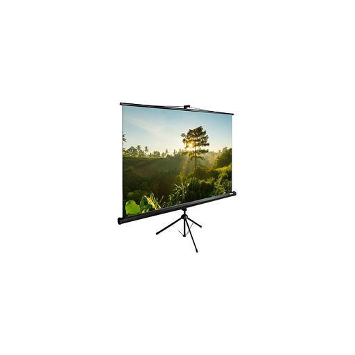Экран Cactus TriExpert CS-PSTE-200x200-BK, 200х200 см, 1:1, напольный черный фото 1